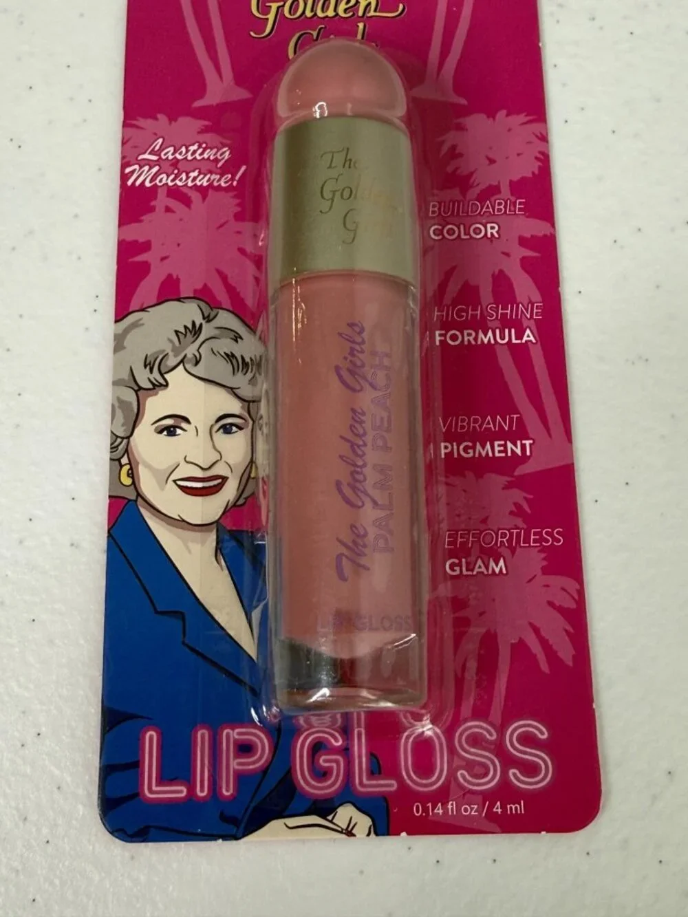 Golden Girls Rose Pink Lip Gloss New Collectible Beauty